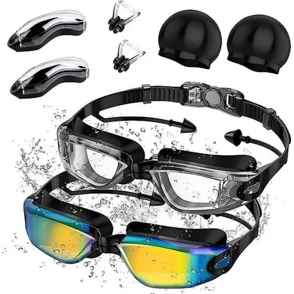 Goggle with Nose Cover, Tinted, Anti-Fog Lenses with UV Protection